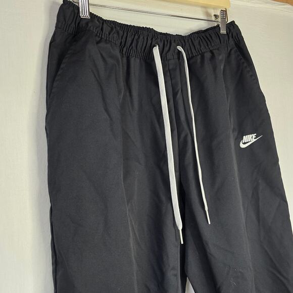 Nike Mens Club Woven Tapered Leg Pants Black/White Size XL  DX0623-010 - Picture 2 of 7